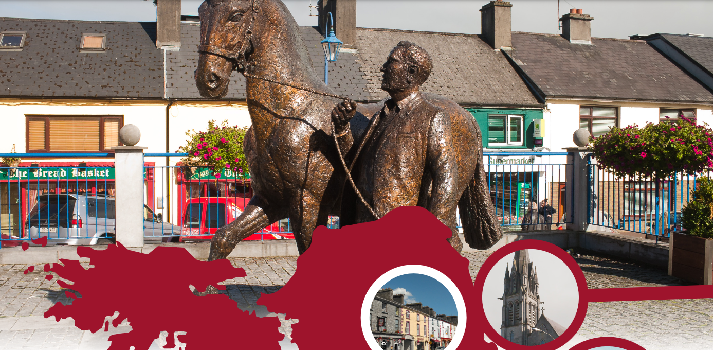 Image of man and horse sculpture