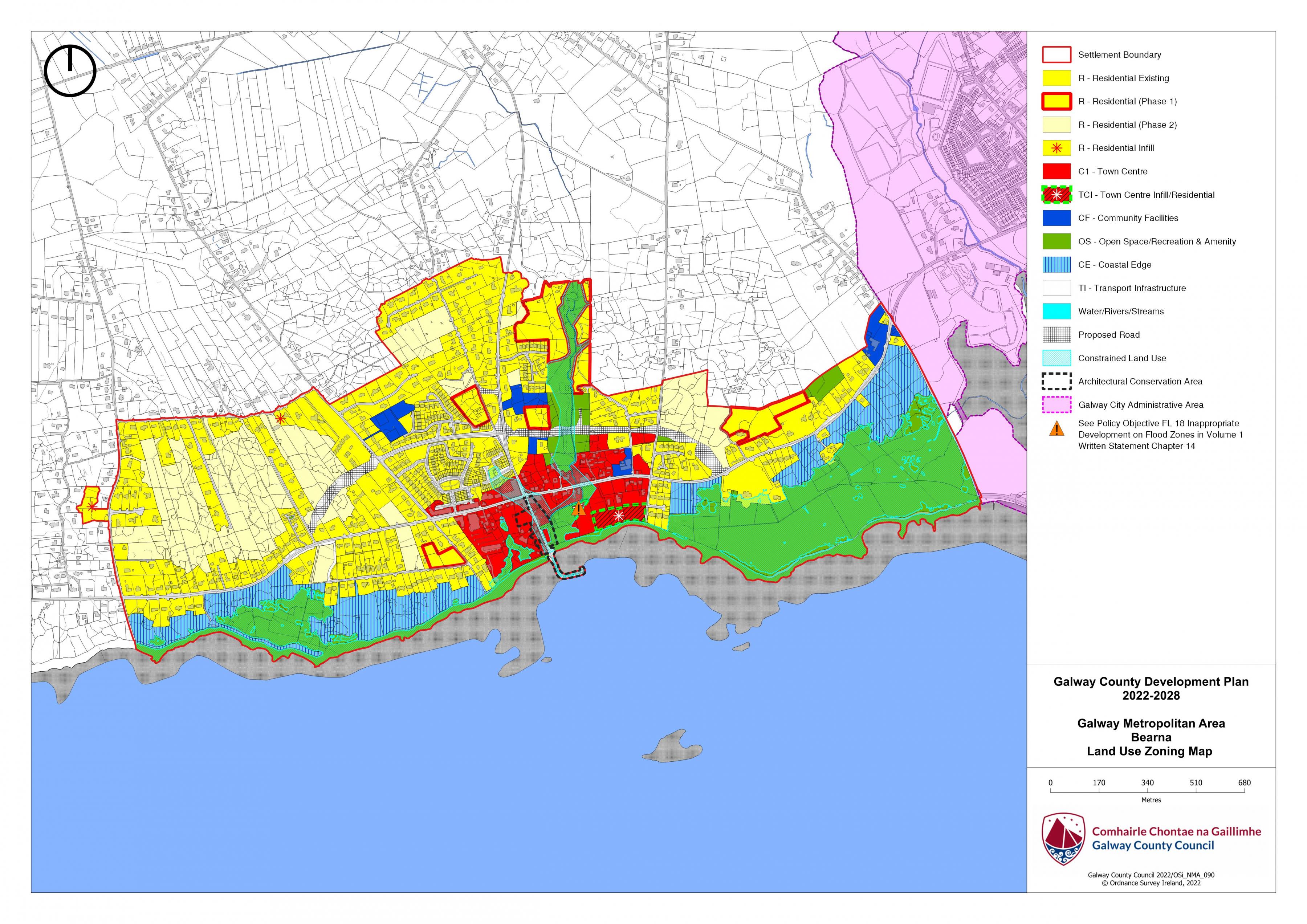 Bearna Land Use Zoning Map