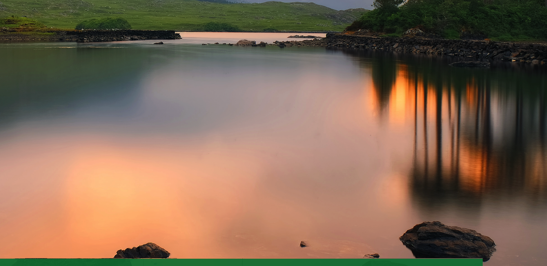 Image of lake with hills in the background