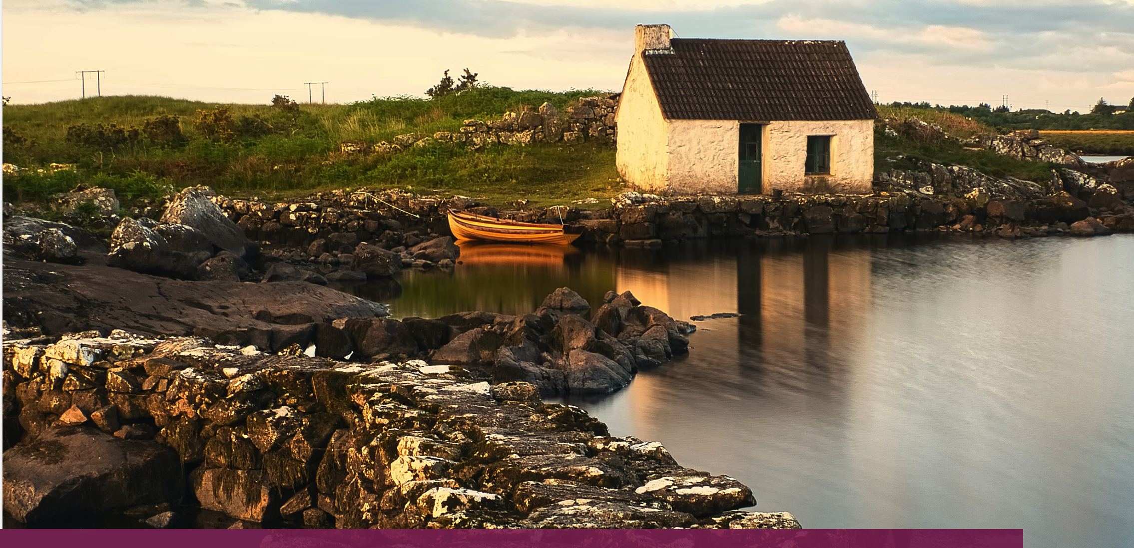 Image of cottage on island